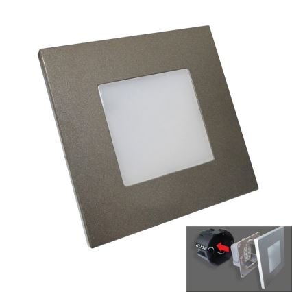 LUXERA 48305 - Навігаційний LED світильник STEP LIGHT 16xLED/1W/230V