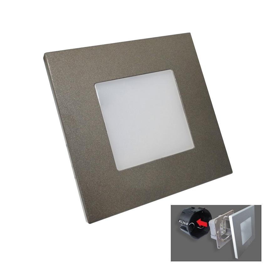 LUXERA 48305 - Навігаційний LED світильник STEP LIGHT 16xLED/1W/230V