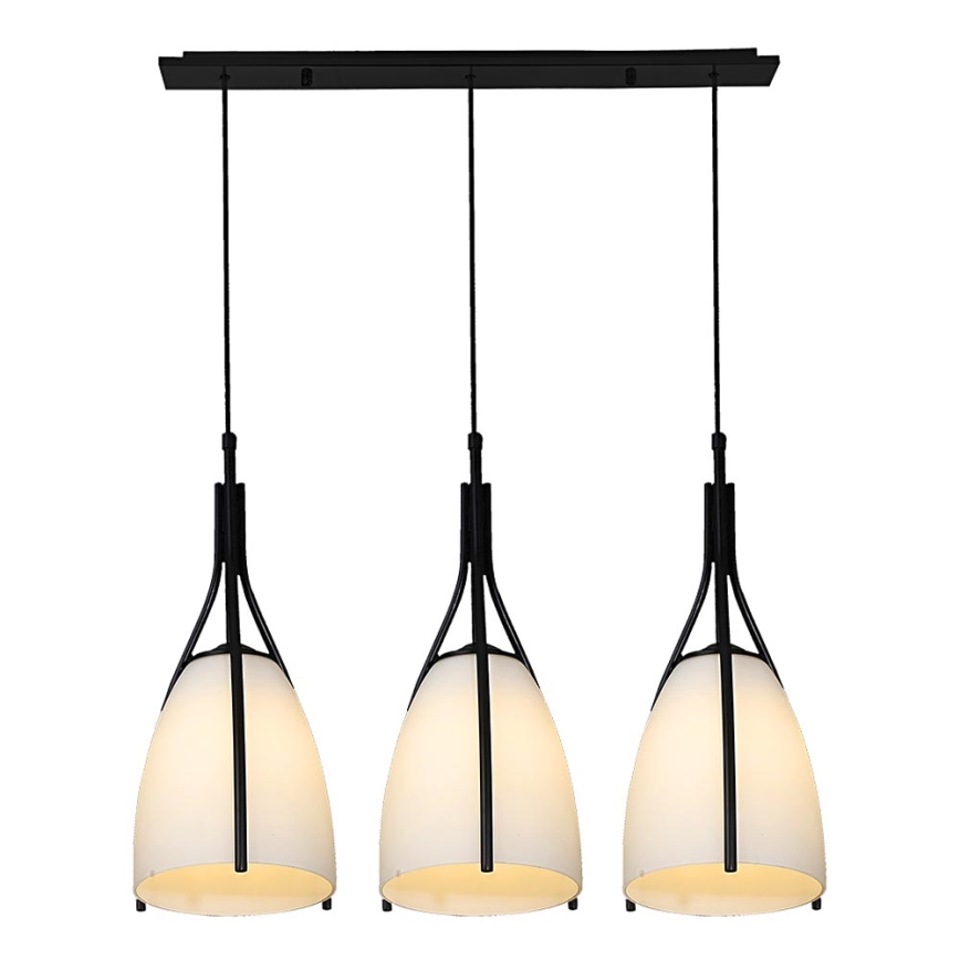Luxera 61302 - Люстра на тросе ZORZO 3xE27/60W/230V