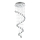 LUXERA 62410 - Припотолочная хрустальная люстра COIL 4xGU10/50W/230V