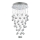 LUXERA 62411 - Припотолочная хрустальная люстра NORR 4xGU10/50W/230V