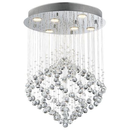 Luxera 62412 - Пристельова кришталева люстра CHESTER 6xGU10/50W/230V