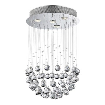 LUXERA 62413 - Пристельова кришталева люстра XAVER 4xGU10/50W/230V