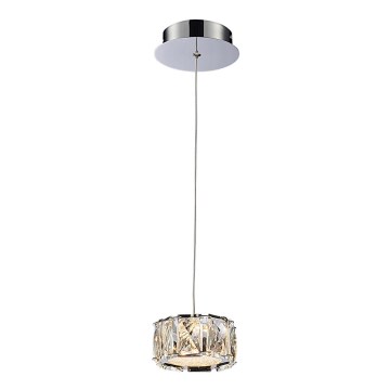 LUXERA 62416 - Світлодіодна кришталева підвісна люстра KNOX LED/5W/230V