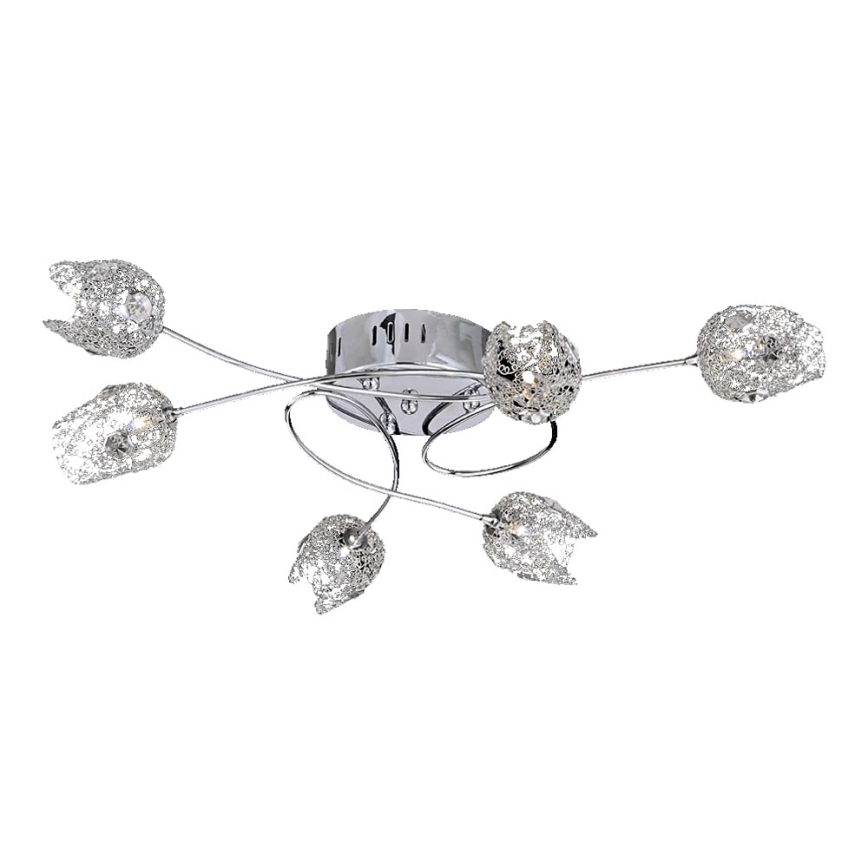 LUXERA 64039 - Припотолочная люстра DELPHI 6xG4/20W/230V