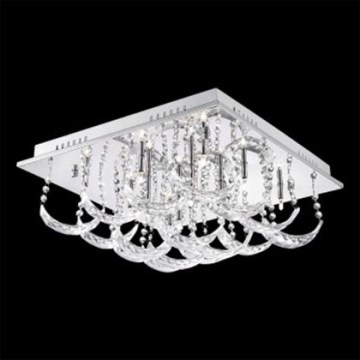 Luxera 64314 - Потолочный светильник BACARAT 12xG4/20W/230V