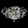 Luxera 64410 - Пристельова кришталева люстра RIBBON CRYSTAL 6xG9/33W/230V