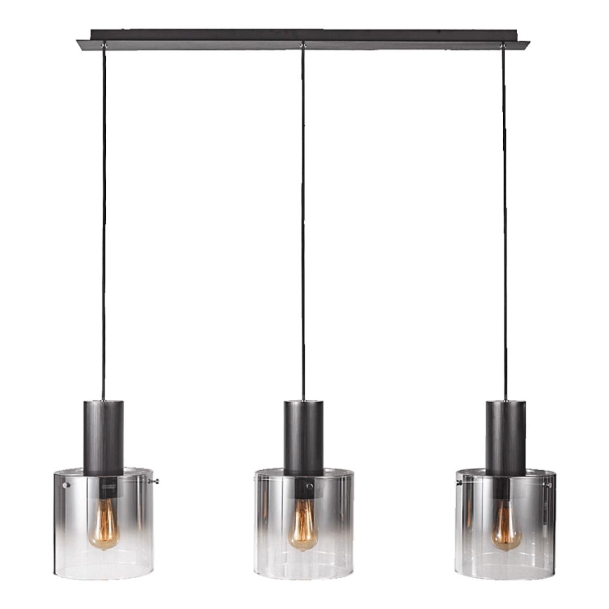 Luxera 64414 - Підвісна люстра MOXIE 3xE27/60W/230V