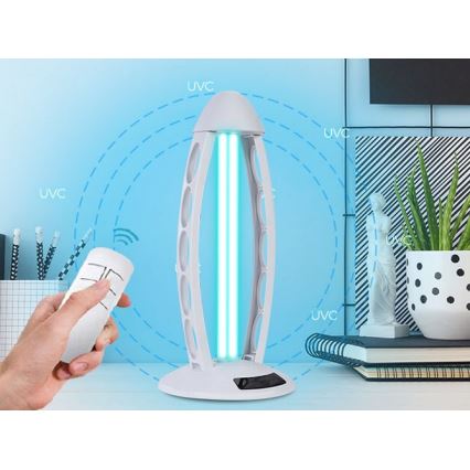 Luxera 70416 - Дезинфицирующая галогеновая лампа с озоном UVC/38W/230V + пульт управления
