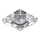 LUXERA 71070 - Вбудований світильник ELEGANT 1xGU10/50W/230V