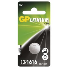 Літієва батарея таблеткового типу CR1616 GP LITHIUM 3V/55 mAh