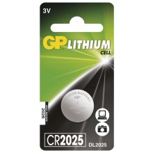 Літієва батарея таблеткового типу CR2025 GP LITHIUM 3V/170 mAh