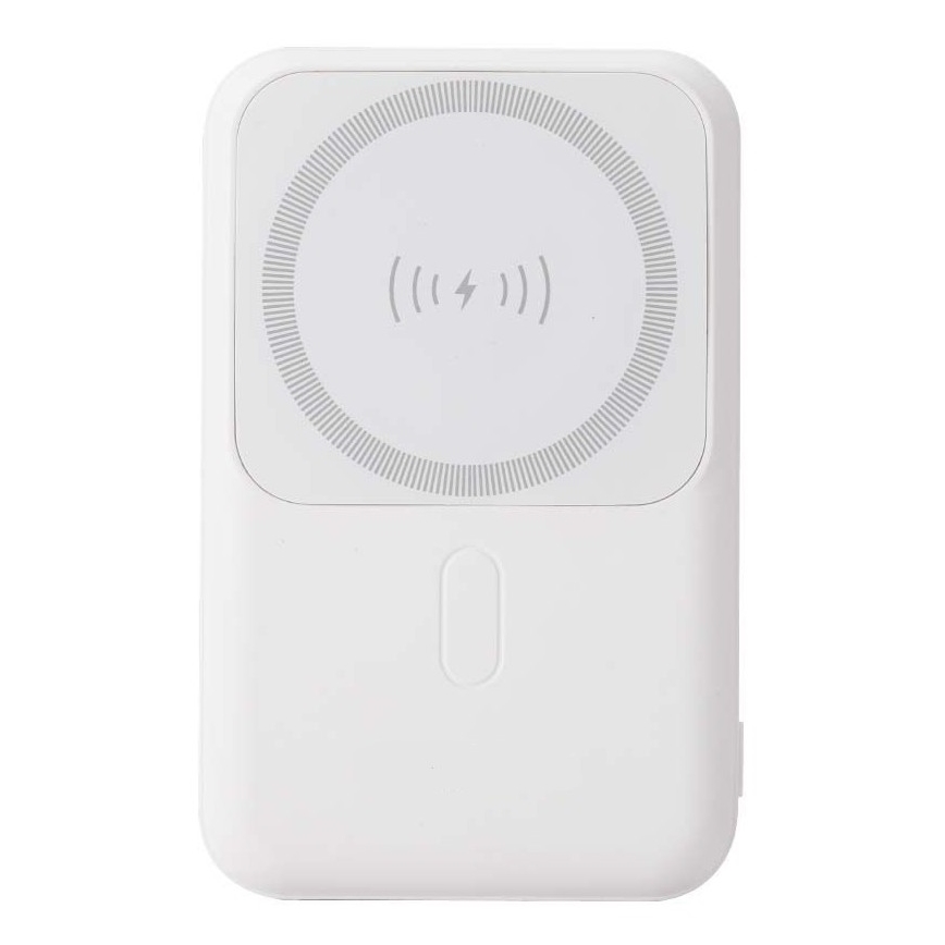 Магнітний Power Bank з бездротовою зарядкою Power Delivery 10 000mAh/20W/3,7V білий