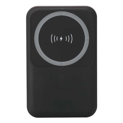 Магнітний Power Bank з бездротовою зарядкою Power Delivery 10 000mAh/20W/3,7V чорний