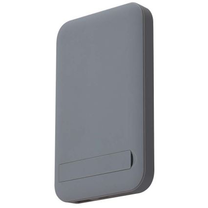 Магнітний Power Bank з бездротовою зарядкою Power Delivery 10 000mAh/20W/3,7V сірий