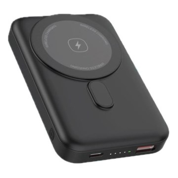 Магнітний Power Bank з бездротовою зарядкою MagSafe 10000 мАг 20 Вт Power Delivery чорний