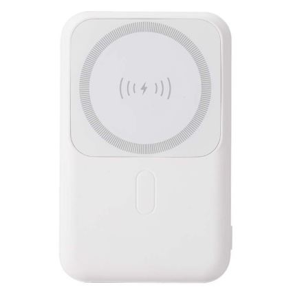 Магнитный повербанк с беспроводной зарядкой Power Delivery 10 000mAh/20W/3,7V белый