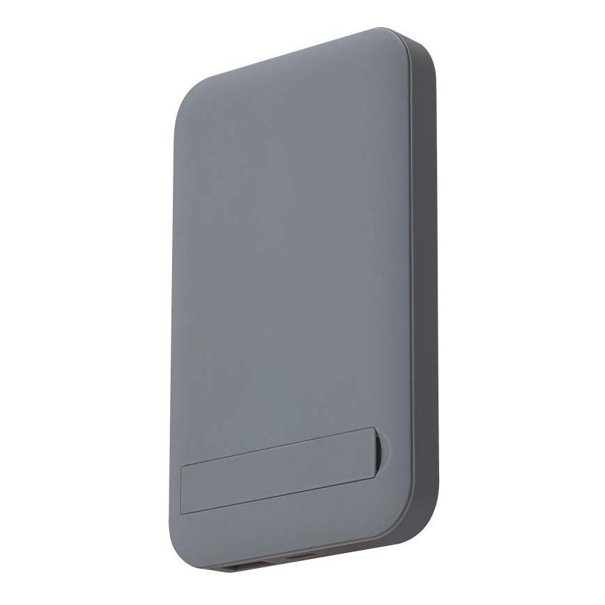 Магнитный повербанк с беспроводной зарядкой Power Delivery 10 000mAh/20W/3,7V серый