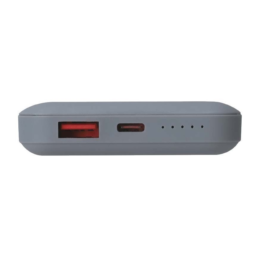 Магнитный повербанк с беспроводной зарядкой Power Delivery 10 000mAh/20W/3,7V серый