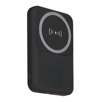 Магнитный повербанк с беспроводной зарядкой Power Delivery 10 000mAh/20W/3,7V черный