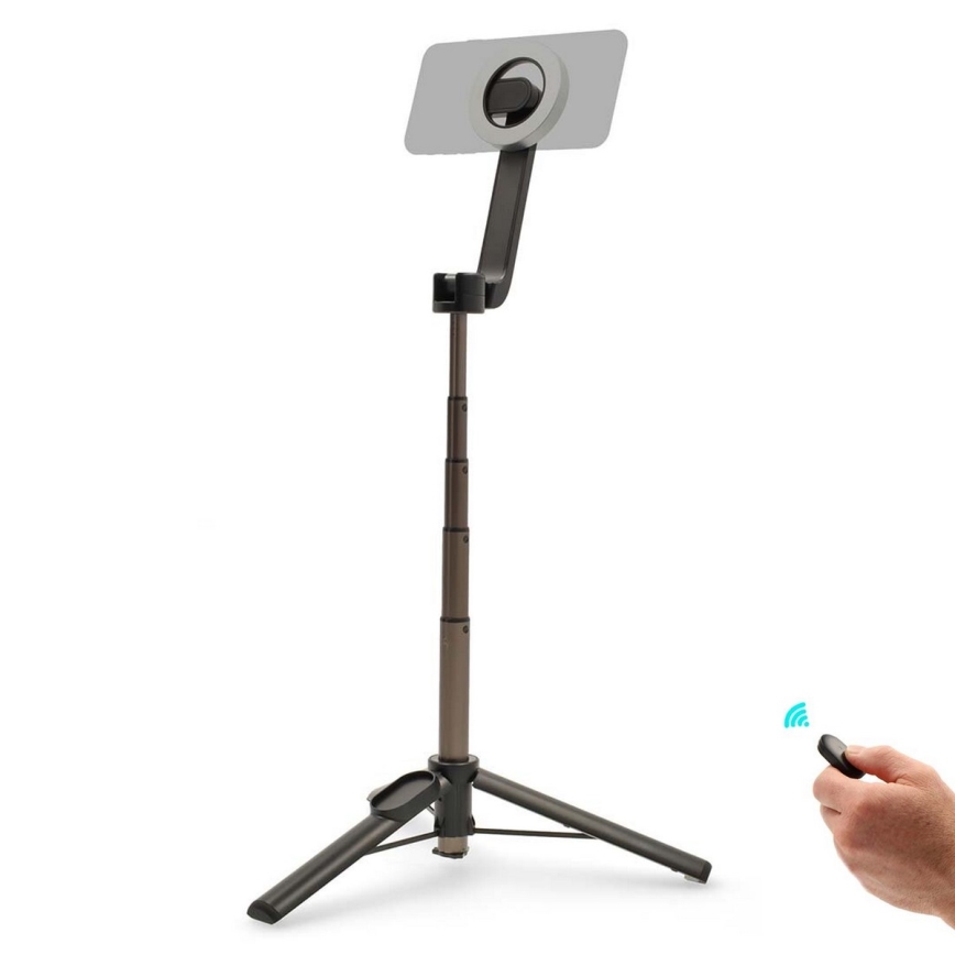 Магнитный складной селфи-стик 2 в 1 с подставкой и дистанционным управлением