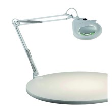 Markslöjd 100852 - Настольная лампа с увеличительным стеклом FAGERNES 1xT5/22W/230V