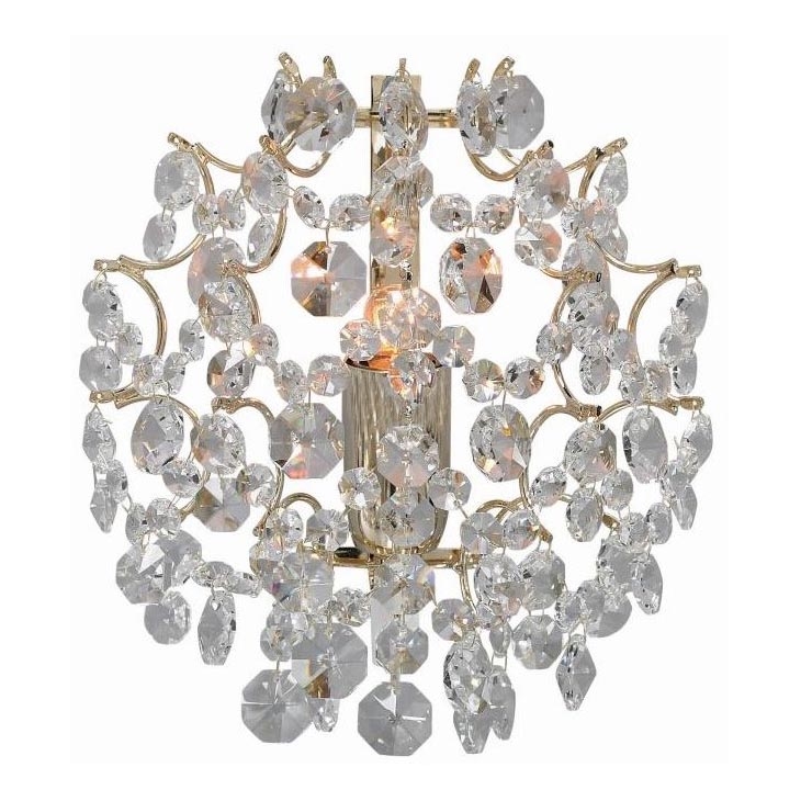 Markslöjd 102334 - Настенный светильник ROSENDAL 1xE14/40W/230V золотистый