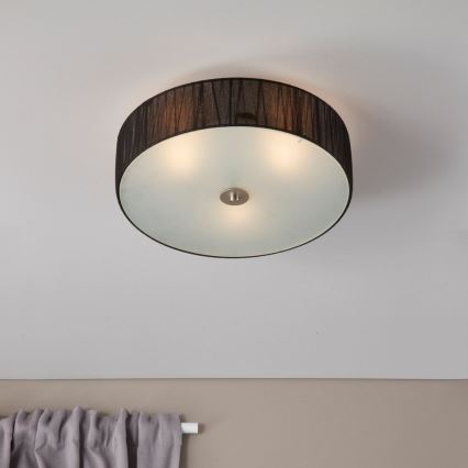 Markslöjd 104884 - Стельовий світильник BYSKE 3xE14/40W/230V чорний