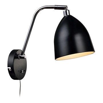 Markslöjd 105027 - Настенный светильник HAMINA 1xE27/40W/230V черный 