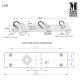 Markslöjd 105475 - Светодиодный точечный светильник для ванной комнаты LUX 3xGU10/3W/230V IP44
