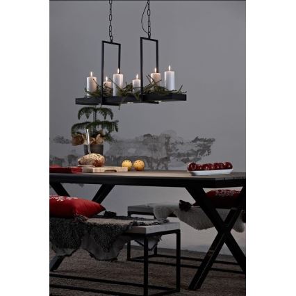 Markslöjd 105780 - Светодиодная диммируемая люстра TRAY 3xLED/3W/230V черная 