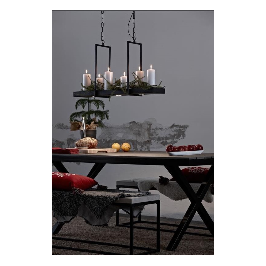 Markslöjd 105780 - Светодиодная диммируемая люстра TRAY 3xLED/3W/230V черная 