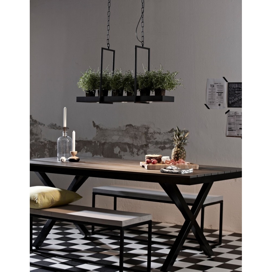 Markslöjd 105780 - Светодиодная диммируемая люстра TRAY 3xLED/3W/230V черная 