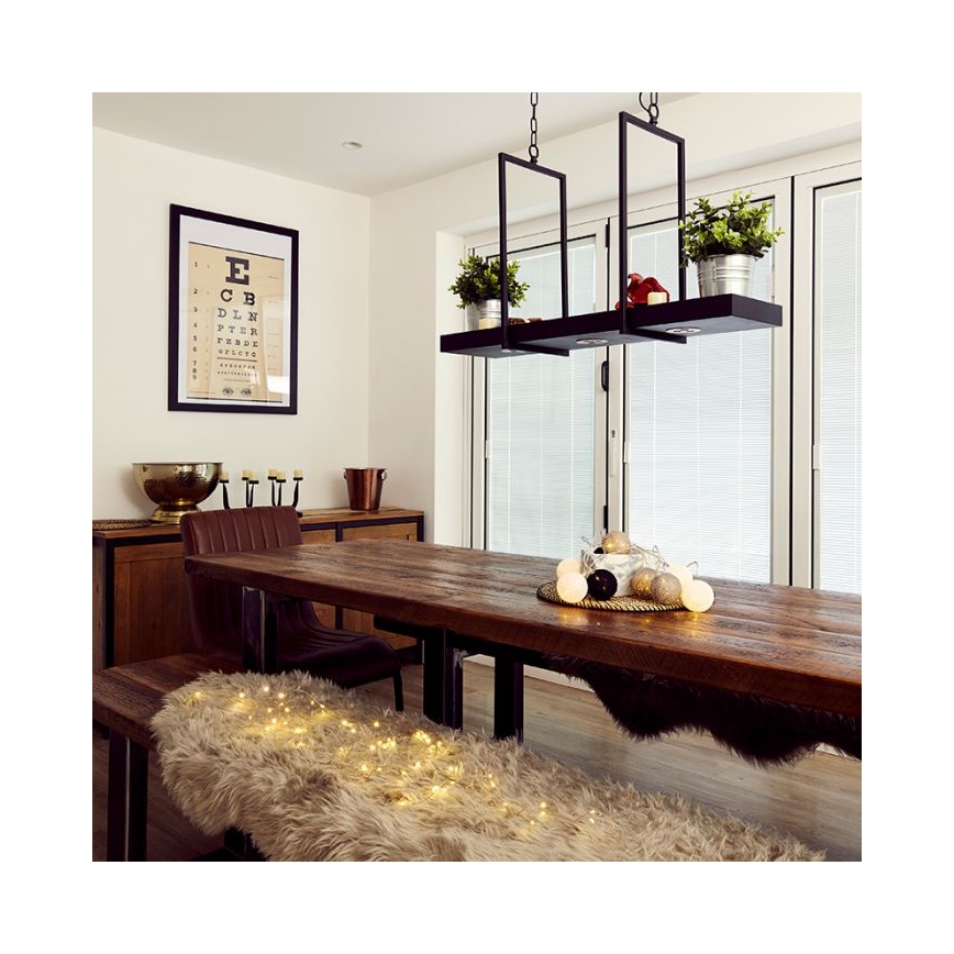 Markslöjd 105780 - Светодиодная диммируемая люстра TRAY 3xLED/3W/230V черная 