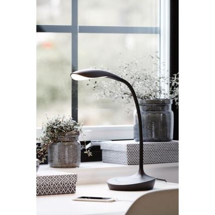 Markslöjd 106094 - Світлодіодна настільна лампа з регульованою яскравістю з USB SWAN LED/4,6W/230V