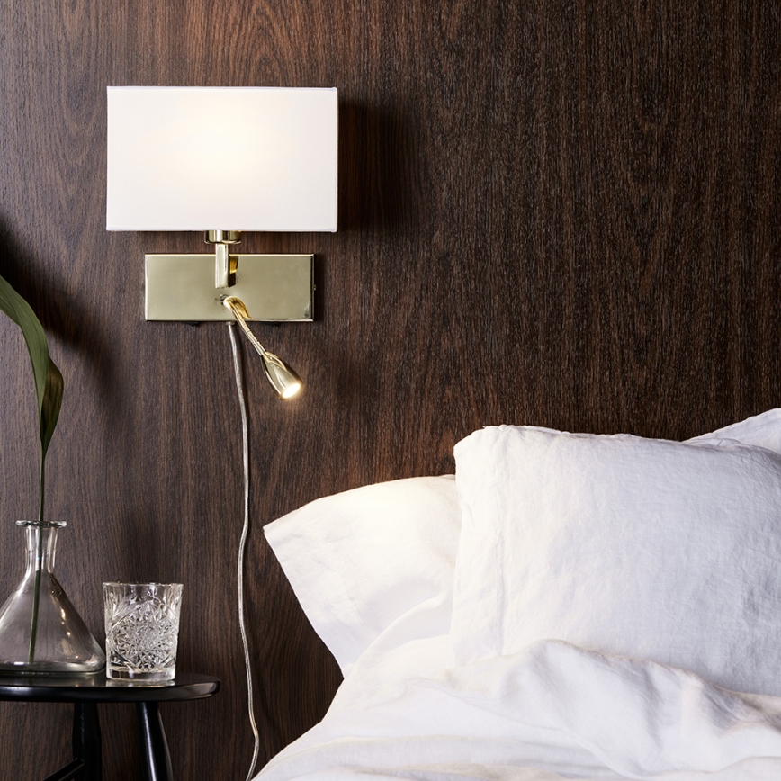 Markslöjd 106308 - Світлодіодний настінний світильник SAVOY LED/3W+E27/60W/230V
