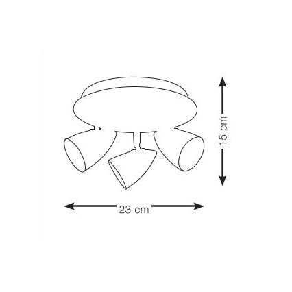 Markslöjd 106319 - Точковий світильник CIRO 3xGU10/35W/230V