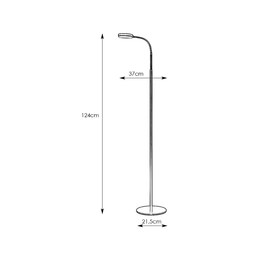 Markslöjd 106465 - Светодиодная напольная лампа FLEX LED/5W/230V