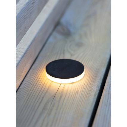 Markslöjd 106935 - LED зовнішній вбудований світильник GARDEN24 LED/3W/24V IP44 чорний