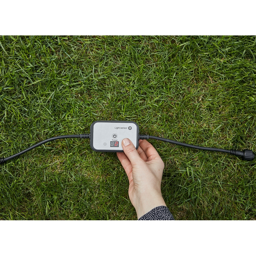 Markslöjd 106936 - Датчик сутінків з таймером GARDEN24 24V IP44