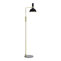Markslöjd 106972 - Диммируемый торшер LARRY 1xE27/60W/230V черный/золотистый