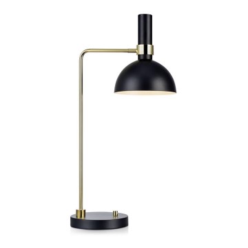 Markslöjd 106973 - Настольная диммируемая лампа LARRY 1xE27/60W/230V черная/золотистая