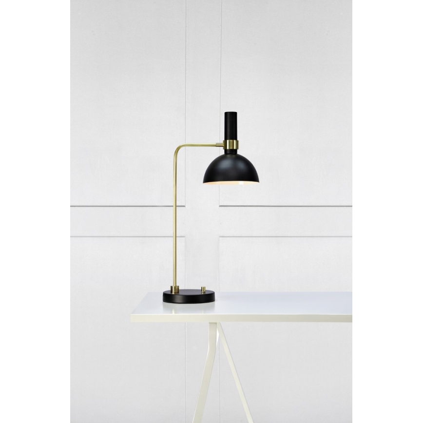 Markslöjd 106973 - Настольная диммируемая лампа LARRY 1xE27/60W/230V черная/золотистая