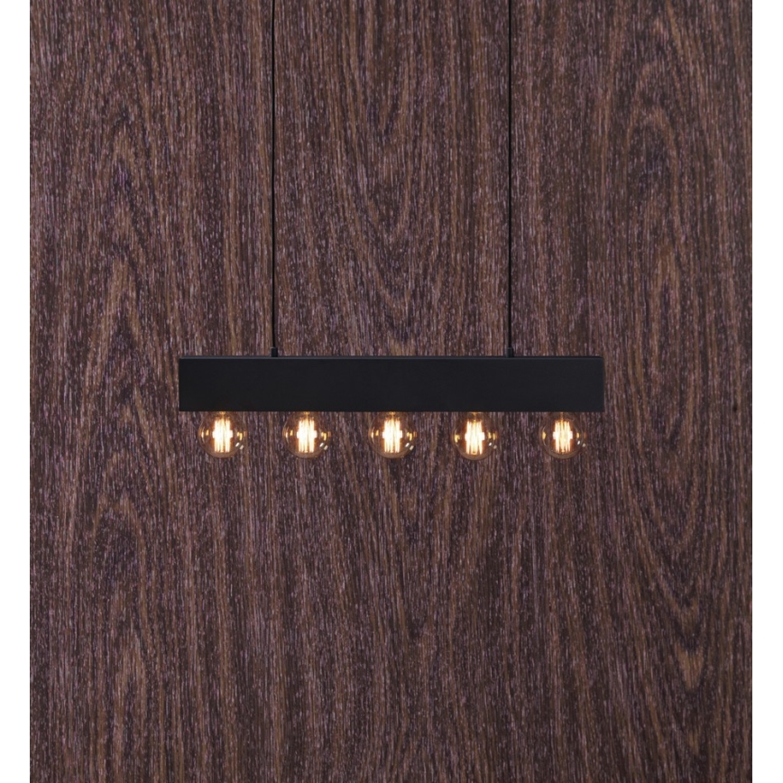 Markslöjd 107037 - Подвесная люстра COUTURE 5xE27/40W/230V черная 