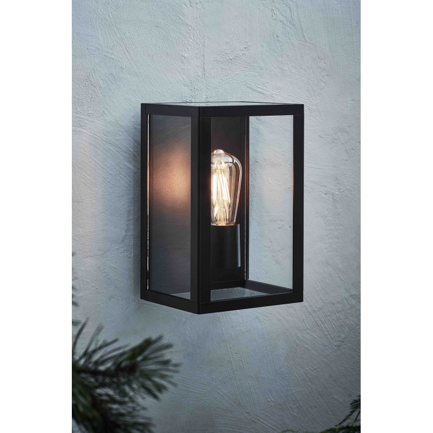 Markslöjd 107113 - Вуличний настінний світильник PELHAM 1xE27/60W/230V IP44 чорний