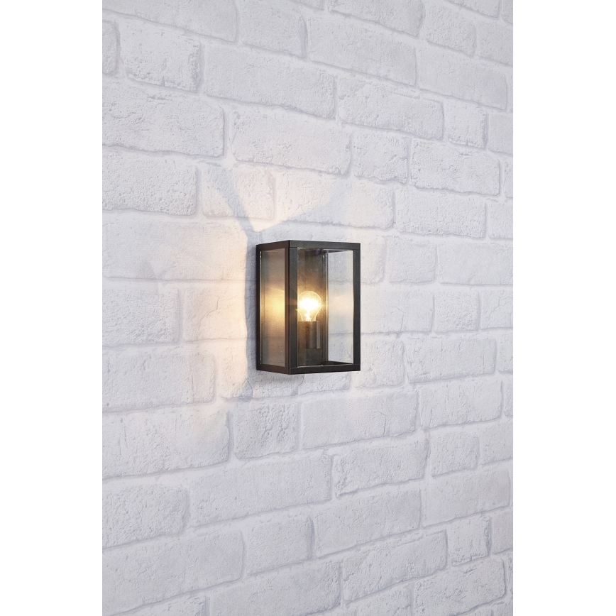 Markslöjd 107113 - Вуличний настінний світильник PELHAM 1xE27/60W/230V IP44 чорний
