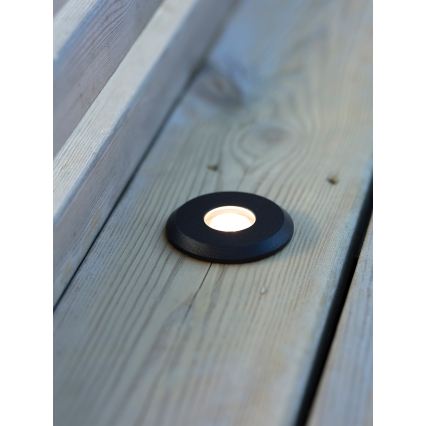 Markslöjd 107285 - Встраиваемый уличный светильник GARDEN24 LED/3W/24V IP44 черный