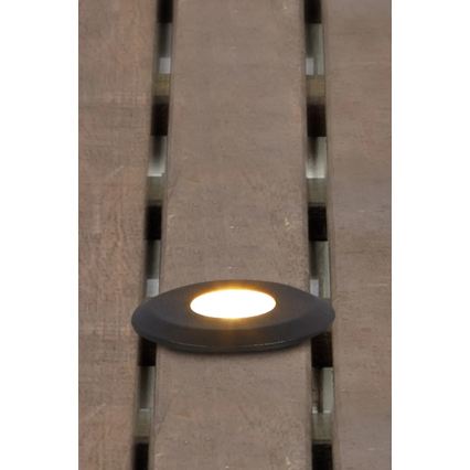 Markslöjd 107285 - Встраиваемый уличный светильник GARDEN24 LED/3W/24V IP44 черный