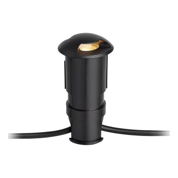 Markslöjd 107289 - LED зовнішній вбудований світильник GARDEN24 LED/0,8W/24V IP44 чорний