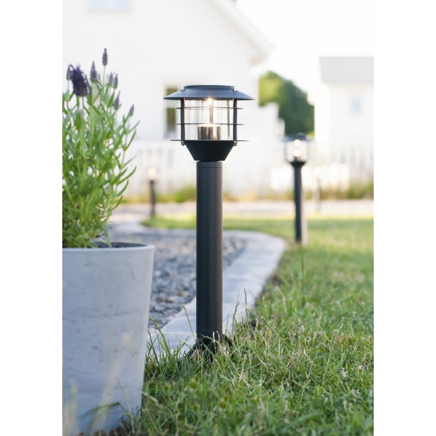 Markslöjd 107290 - Вулична світлодіодна лампа GARDEN 24 LED/3W/24V 45 см IP44 чорний